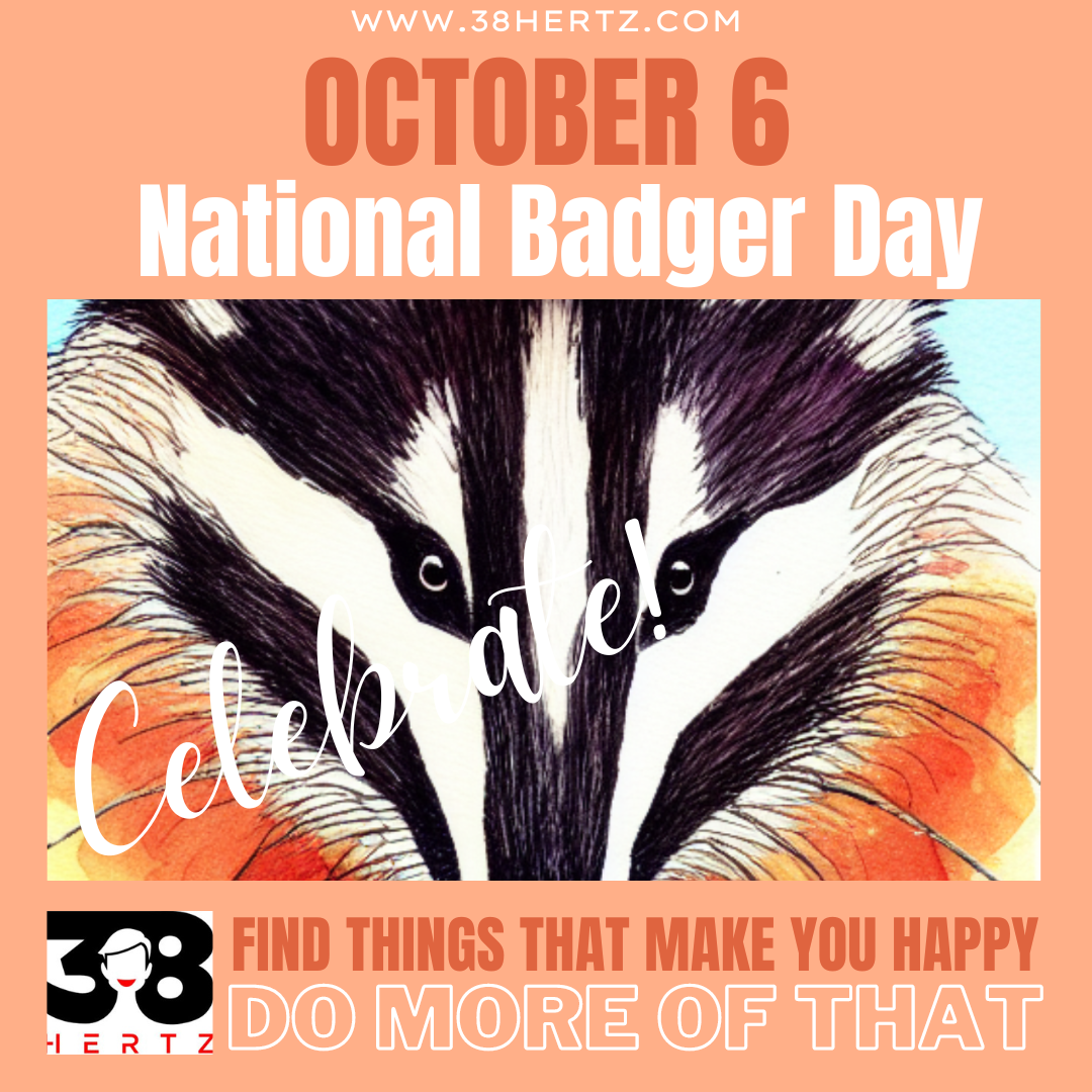 October 6 National Badger Day 38 Hertz