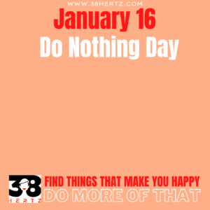 national do nothing day