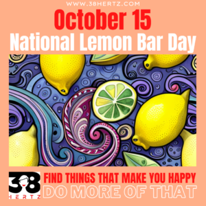 national lemon bar day