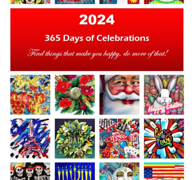 2024 Celebration Book 365 Days Of Beautiful Celebrations Holidays   Cover 648x600 