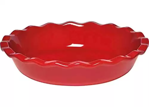 Emile Henry Le Grande 12″ Pie Dish | Burgundy