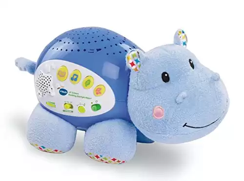 VTech Baby Lil' Critters Soothing Starlight Hippo, Blue Small