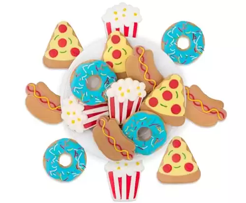 DecoCookies - 16 CRAVINGS Hand-Decorated Cookies - Vanilla Flavor - Individually wrapped