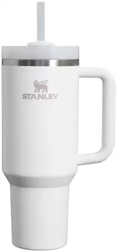 Stanley Quencher H2.0 FlowState Stainless Steel Vacuum Insulated Tumbler with Lid and Straw for Water, Iced Tea or Coffee, Smoothie and More, Frost, 40oz