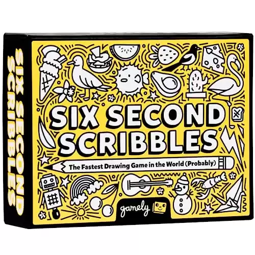 Six Second Scribbles: The frantically Fast and fantastically Fun Drawing Game | A Family Friendly Party Game for Children, Teens and Adults (Six Second Scribbles)