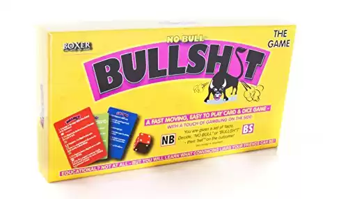 Boxer Gifts Bullshit Quiz Games for Adults & Older Family - Can You Tell Who's Lying? - Fun Games for Adults - Funny Trivia Games for Parties and Christmas - 2 Players +