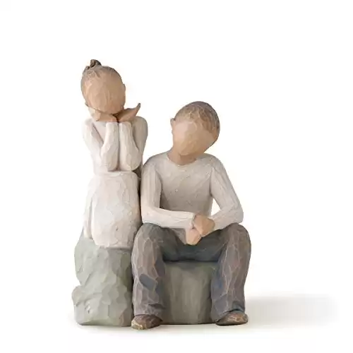 Willow Tree Brother and Sister, by My Side, A Gift to Reflect Friendship Between Siblings, Sculpted Hand-Painted Figure