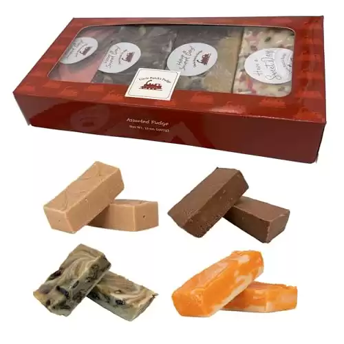 Uncle Butch's Fudge Custom Box - Creamy and Smooth Fudge Sampler - Choose Any 4 Flavors of Delicious & Decadent Fudge - 32oz Total (1 Pack)