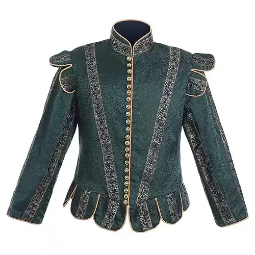 CosplayDiy Tudors men style outfit Henry tudor jerkin doublet Renaissance Nobleman doublet cosplay costume