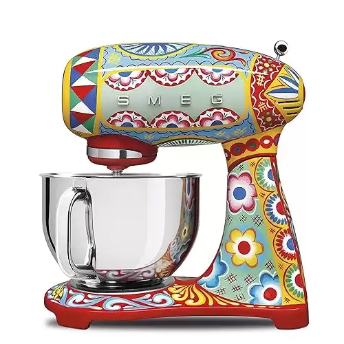 Dolce and Gabbana x Smeg SMF03DGUS Retro Style 5 Quart Stand Mixer,"Sicily Is My Love," Collection