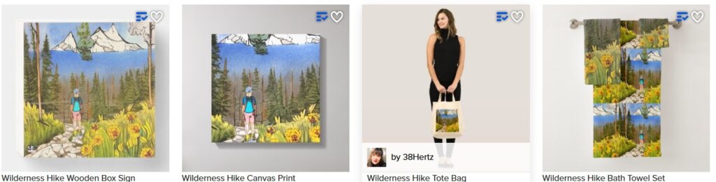 hiker novelty items